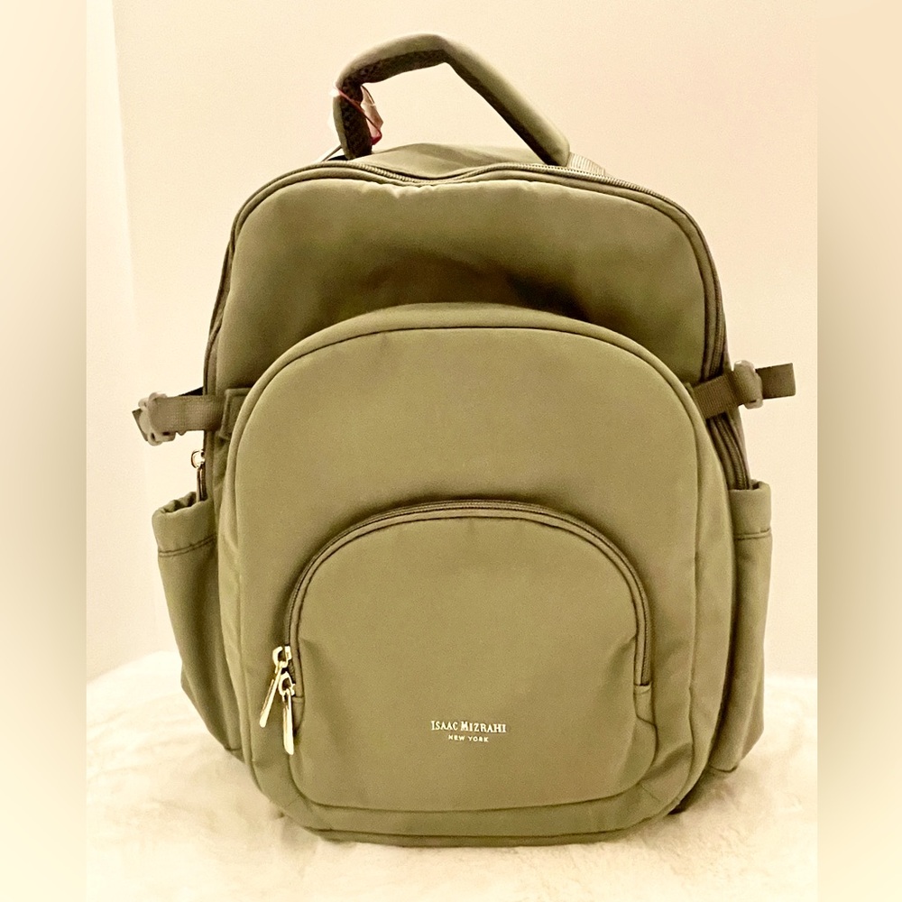 Isaac Mizrahi Olive Green Backpack
